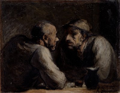 I due bevitori da Honoré Daumier