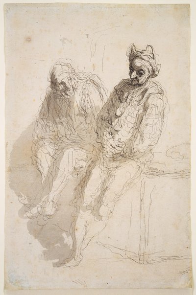 Due saltimbanchi da Honoré Daumier