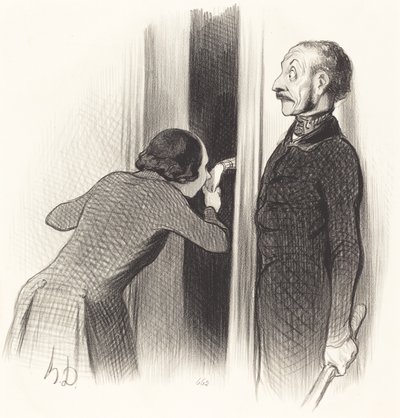 Un amante troppo felice da Honoré Daumier