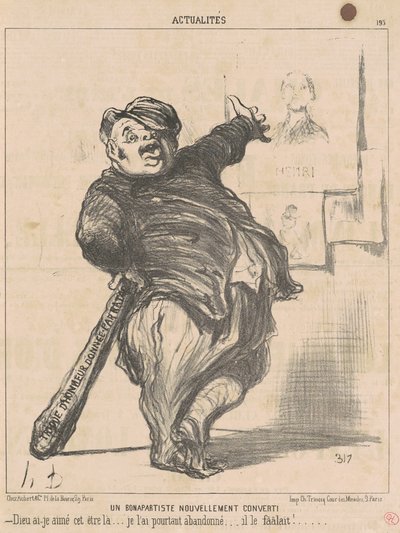 Un bonapartista recentemente convertito da Honoré Daumier
