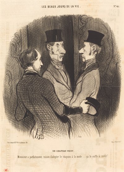 Un cappello nuovo da Honoré Daumier