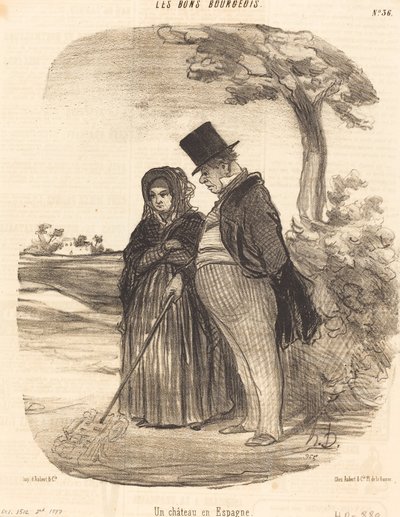 Un castello in Spagna da Honoré Daumier