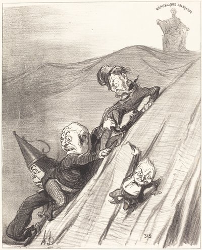 Un Sentiero Pericoloso da Honoré Daumier