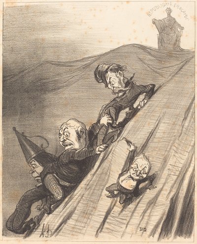 Un cammino pericoloso da Honoré Daumier
