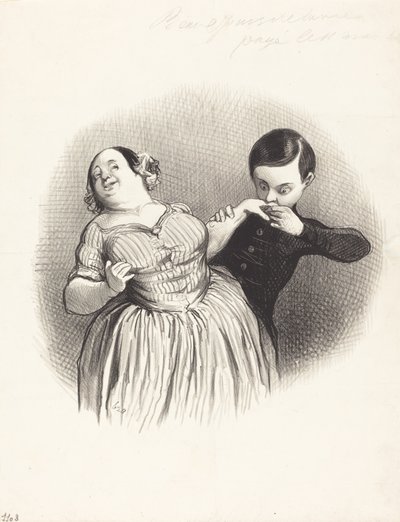 Un inizio galante da Honoré Daumier