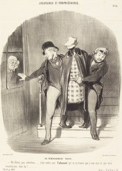 Un trasloco furtivo da Honoré Daumier