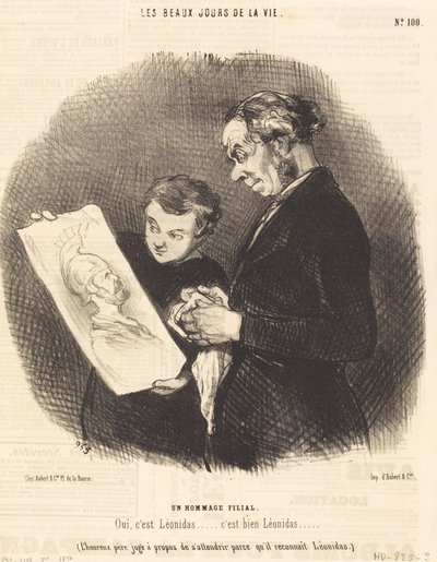 Un Omaggio Filiale da Honoré Daumier