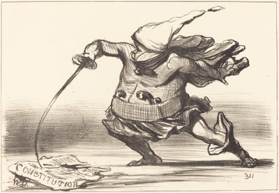 Un Matamore che porta una... stivale... da Honoré Daumier