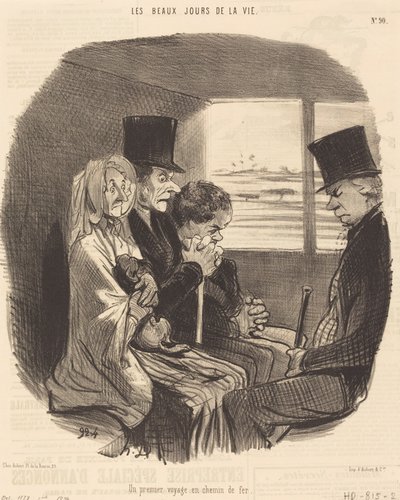 Un primo viaggio in treno da Honoré Daumier