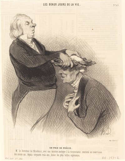 Un Premio di poesia da Honoré Daumier