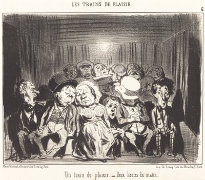 Un treno di piacere da Honoré Daumier