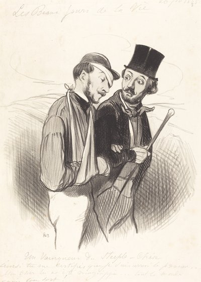 Un vincitore di steeple-chase da Honoré Daumier