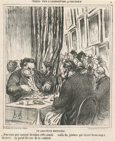 Un dilettante difficile da Honoré Daumier