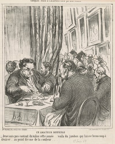 Un amatore difficile da Honoré Daumier