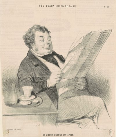 Un amor proprio soddisfatto da Honoré Daumier