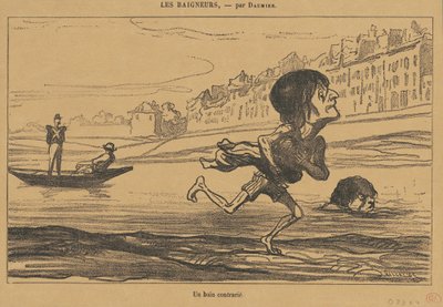 Un bagno contrariato da Honoré Daumier