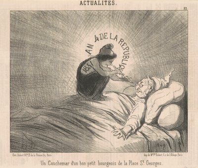 Un incubo di un... Borghese di Place St. Georges da Honoré Daumier