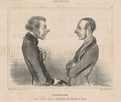 Un campione di ciò che si chiama... i belli di Parigi da Honoré Daumier