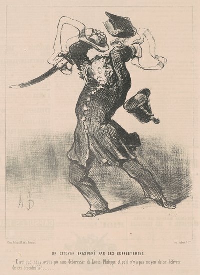 Un Cittadino Esasperato dalle Buffetterie da Honoré Daumier