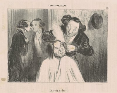 Un colpo di fucile! da Honoré Daumier
