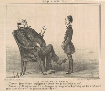 Un corso di morale moderna da Honoré Daumier