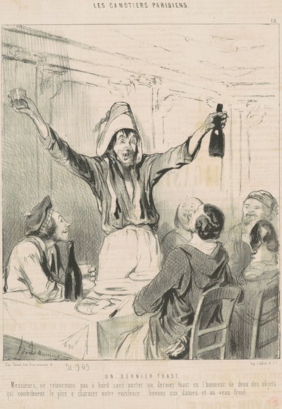 Un ultimo brindisi da Honoré Daumier