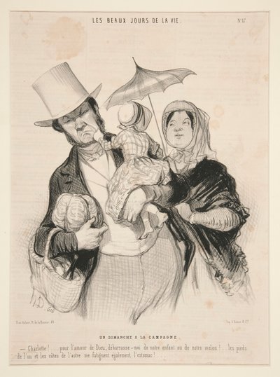 Una domenica in campagna, #17 da Honoré Daumier