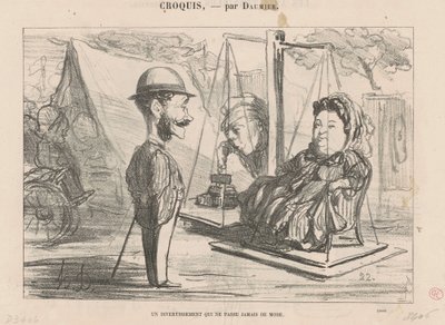 Un divertimento che ... di moda da Honoré Daumier
