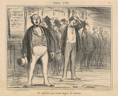 Un intervallo, a trenta gradi di calore da Honoré Daumier