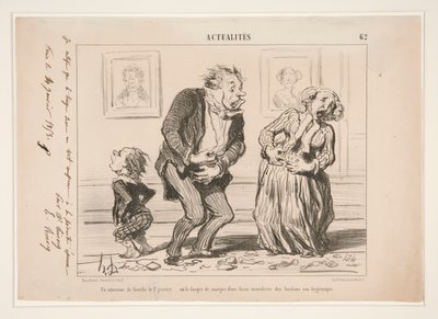 Un interno di famiglia il 2 gennaio da Honoré Daumier