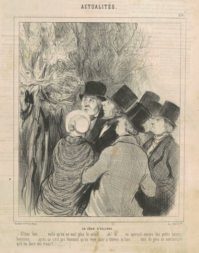 Un Giorno di Eclissi da Honoré Daumier