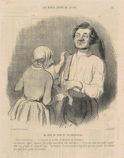 Un giorno di festa e di bretelle da Honoré Daumier