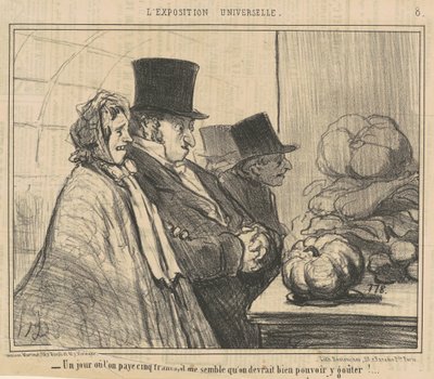 Un Giorno in cui si Paga Cinque Franchi da Honoré Daumier