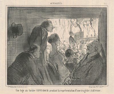 Un palco al teatro Ventadour da Honoré Daumier