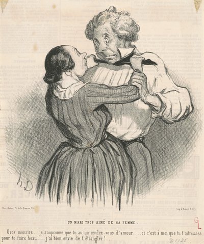 Un marito troppo amato dalla moglie da Honoré Daumier