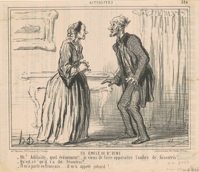 Un emulo di Mr Hume da Honoré Daumier