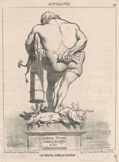 Un nuovo Ercole Farnese da Honoré Daumier