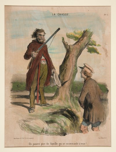 Un povero padre di famiglia che si raccomanda a voi! da Honoré Daumier