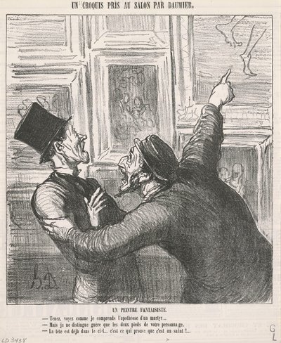 Un pittore fantasioso da Honoré Daumier