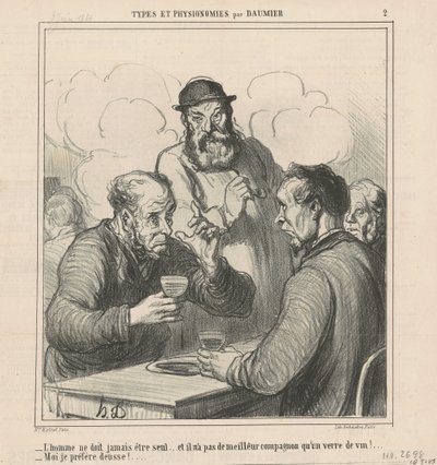 Un filosofo da Honoré Daumier