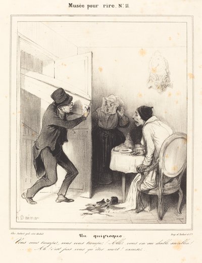 Un malinteso - Ti sbagli... vai... al diavolo... da Honoré Daumier