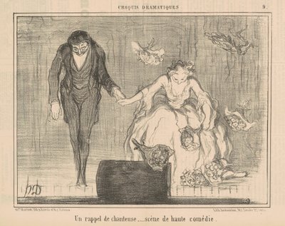 Un richiamo di cantante da Honoré Daumier
