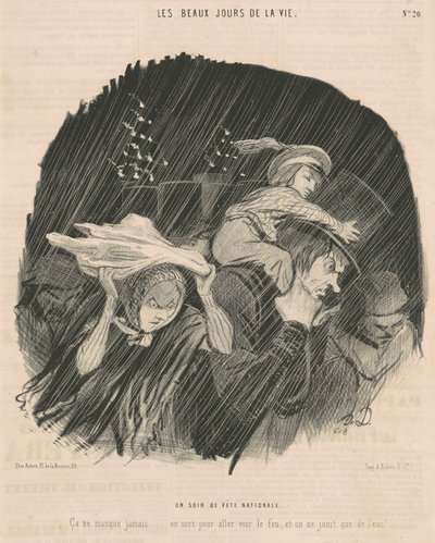 Una sera di festa nazionale da Honoré Daumier