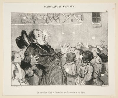 Un sorvegliante obbligato da Honoré Daumier