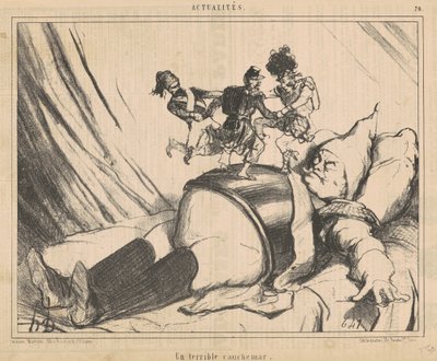 Un terribile incubo da Honoré Daumier