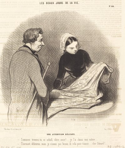 Una delicata attenzione da Honoré Daumier