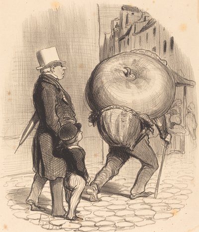 Una lezione di botanica da Honoré Daumier