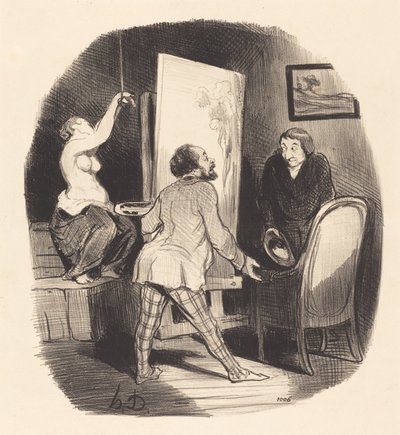 Una posizione difficile da Honoré Daumier