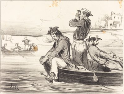 Un Incontro in Piena Acqua da Honoré Daumier