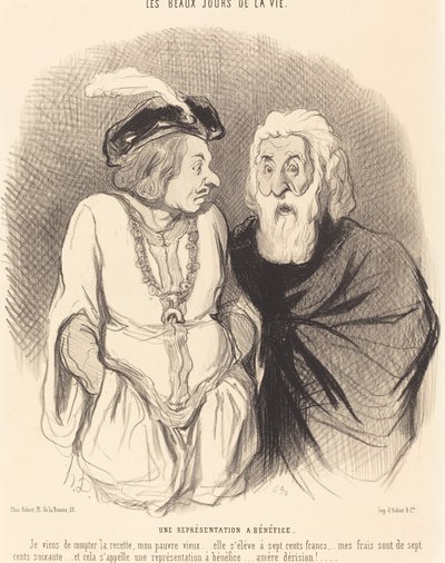 Una rappresentazione a beneficio da Honoré Daumier